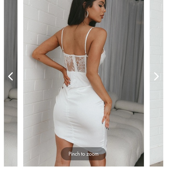 Selfie Leslie white lace dress, size xs, brand new! - Picture 3 of 5